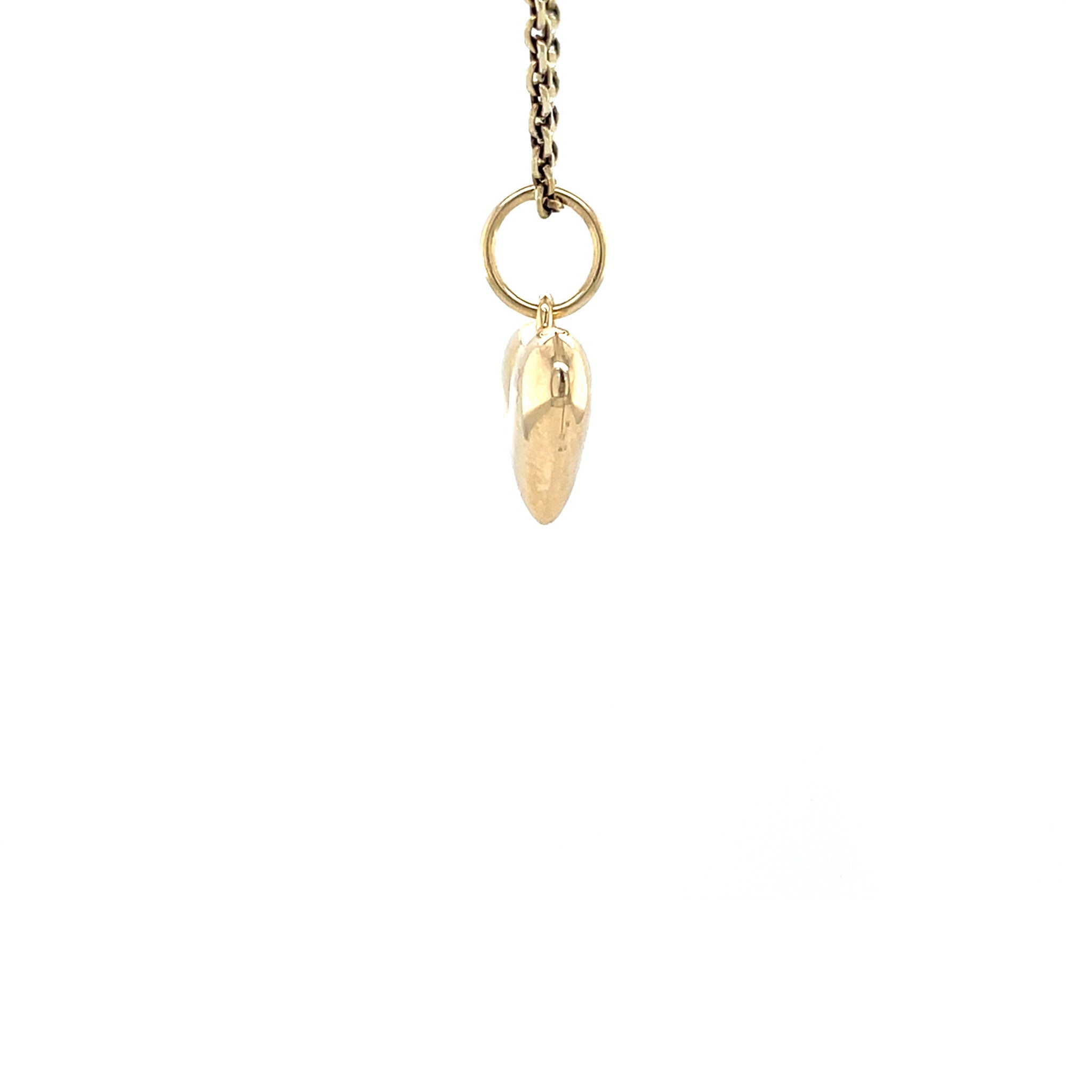 Gouden hart hanger 14 krt