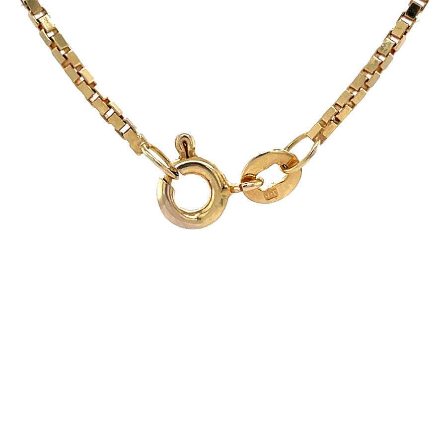Gold vintage Venetian necklace 14 kt