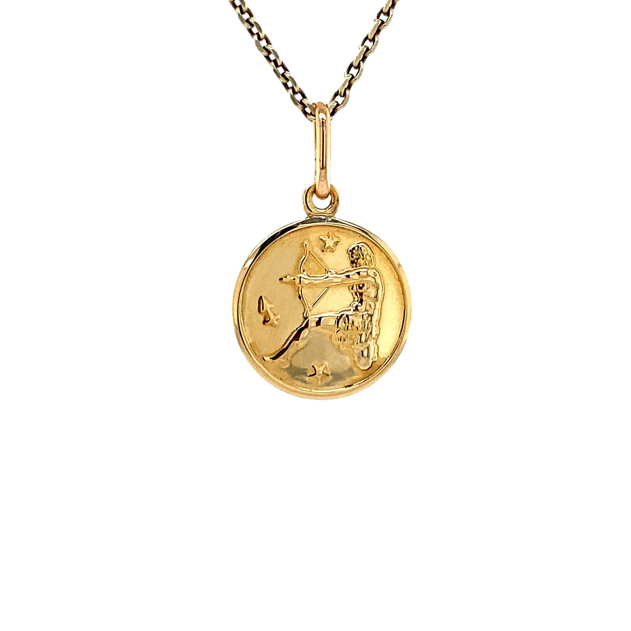 Gouden cupido hanger 18 krt