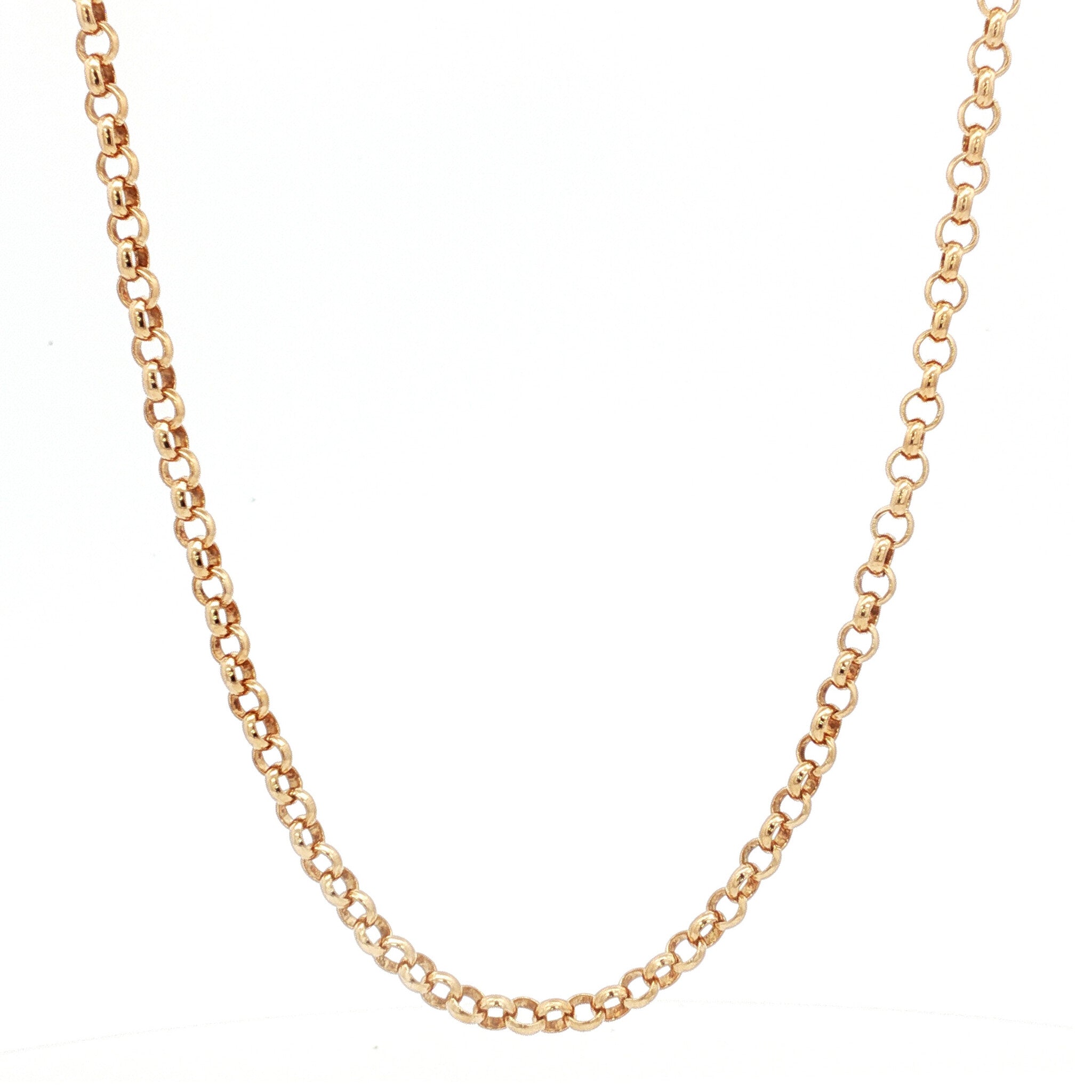 Gouden vintage jasseron collier 14 kt