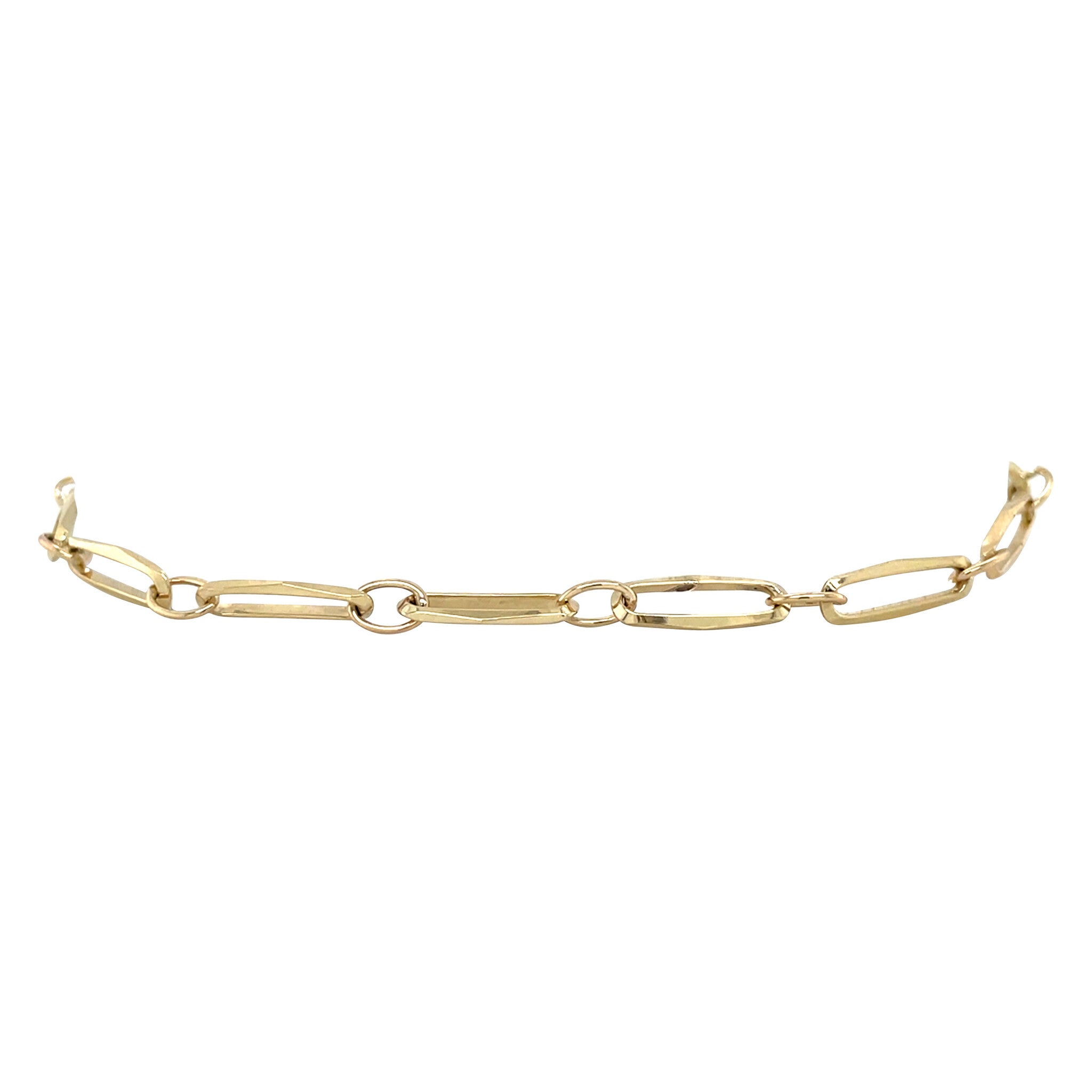 Golden vintage closed forever bracelet 14 carat
