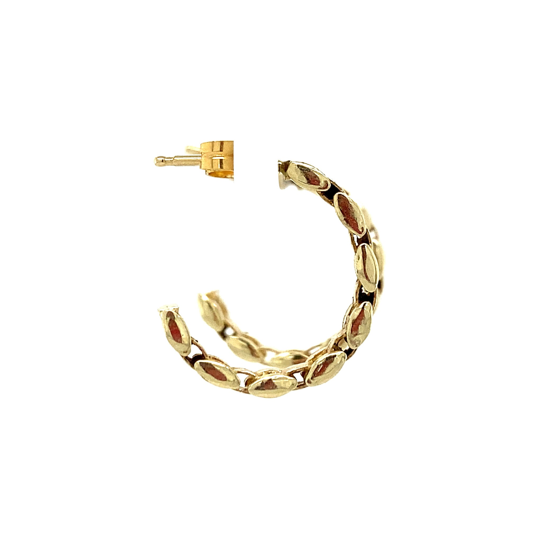 Gouden Rolex oorringen 14 krt