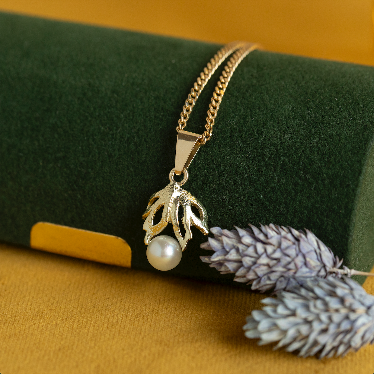 Gouden vintage gourmet collier 14 kt