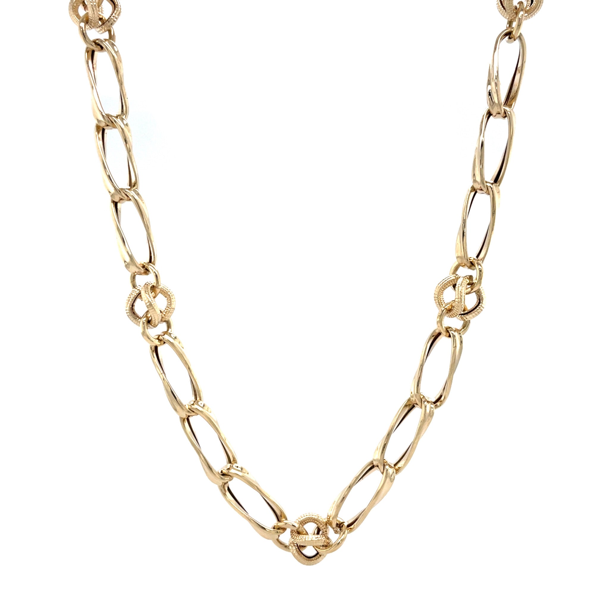 Gouden vintage fantasie collier 14 kt