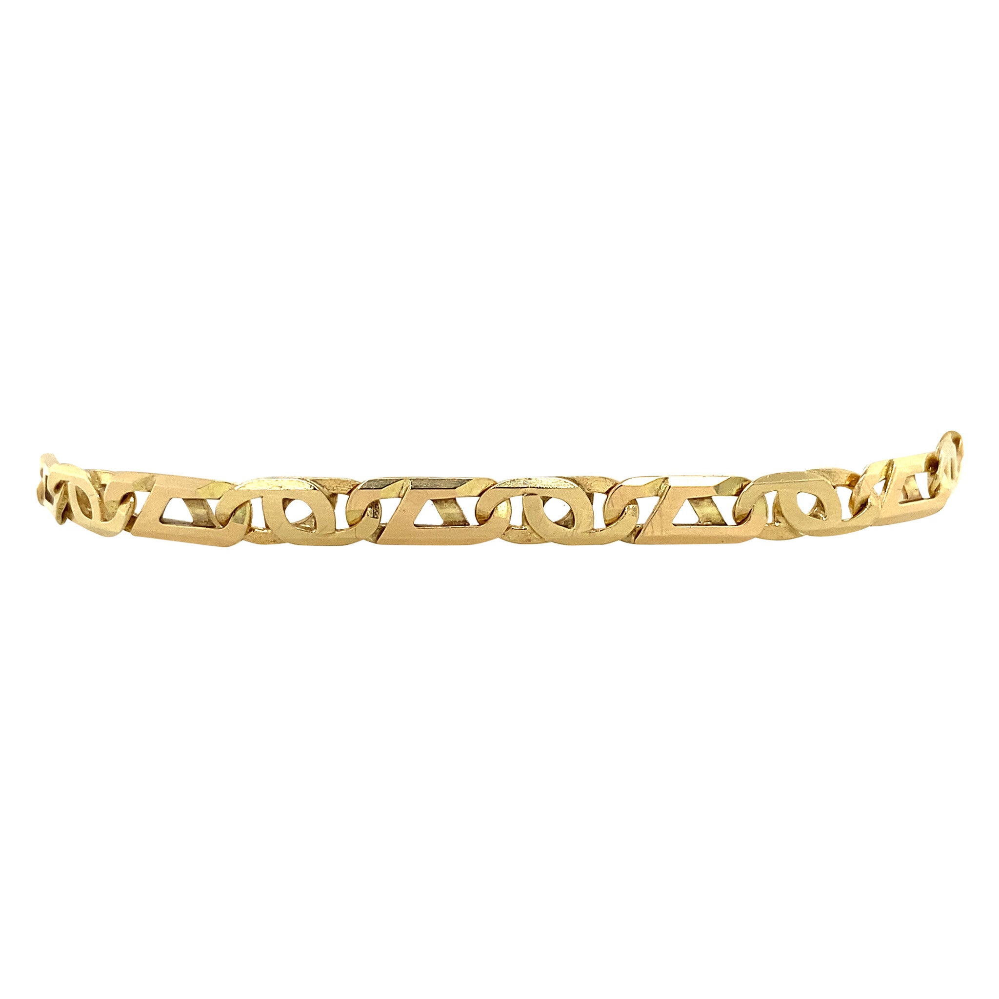 Gouden vintage fantasie armband 14 krt