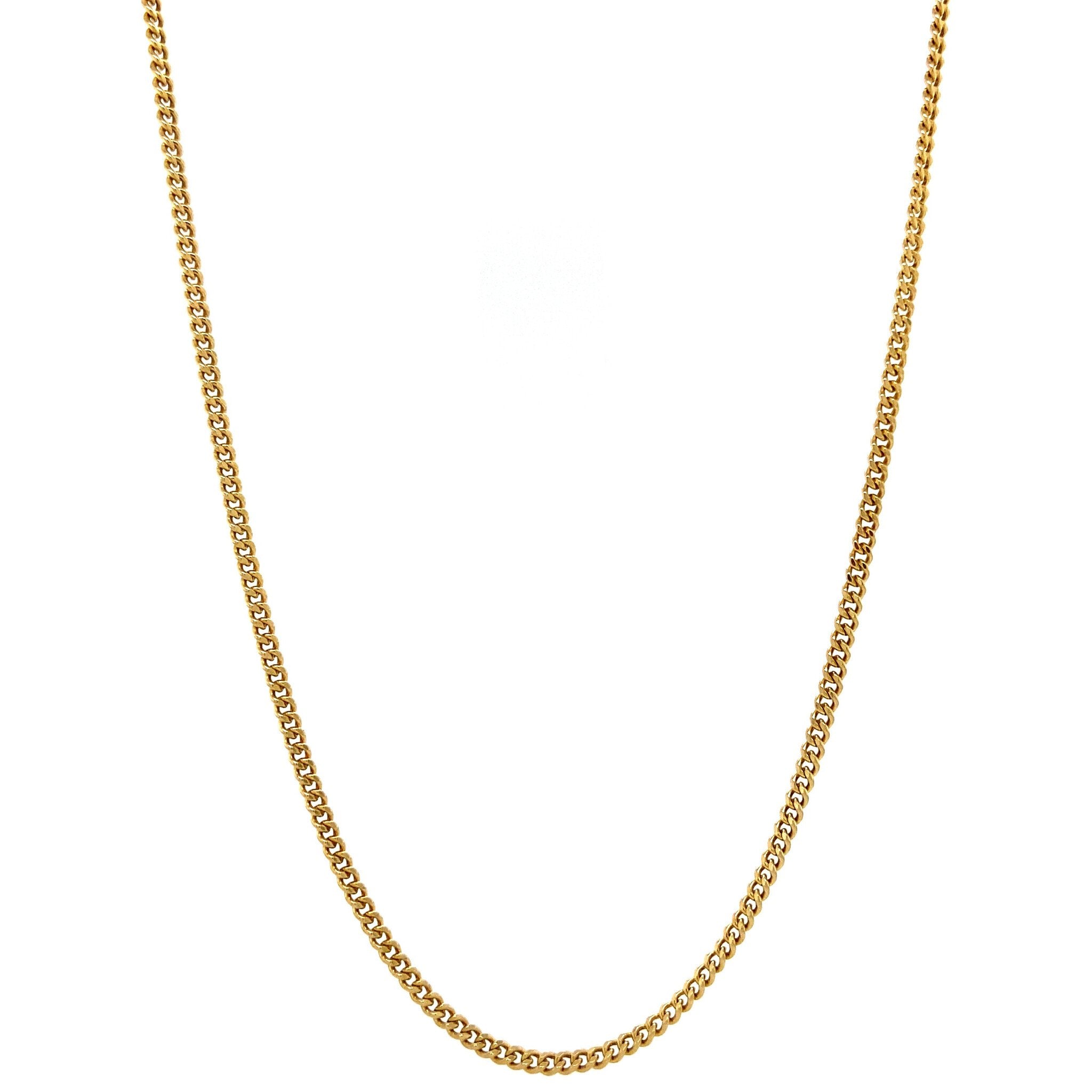 Gold length necklace gourmet 38.5 cm 14 krt