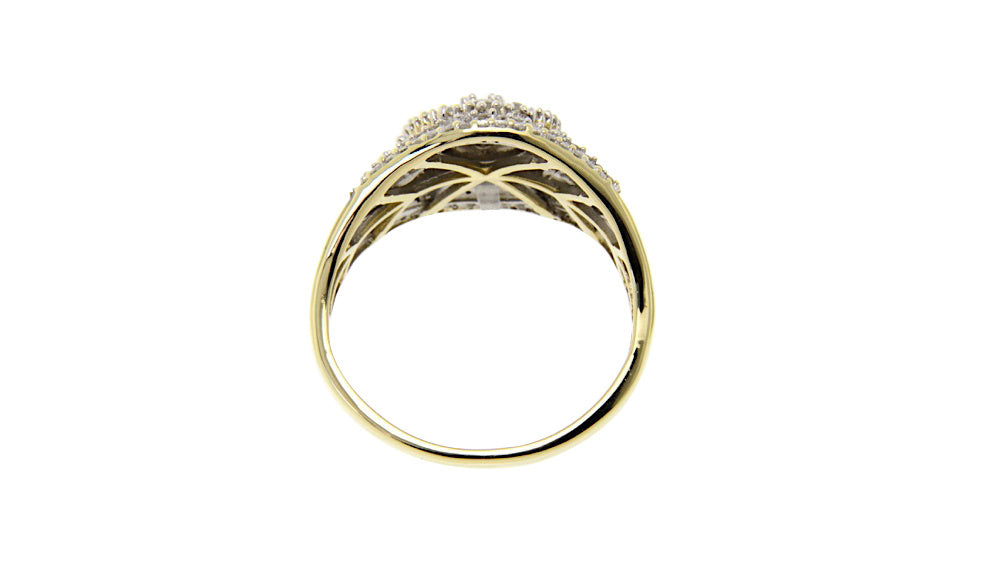 Gouden ring met diamant 14 krt