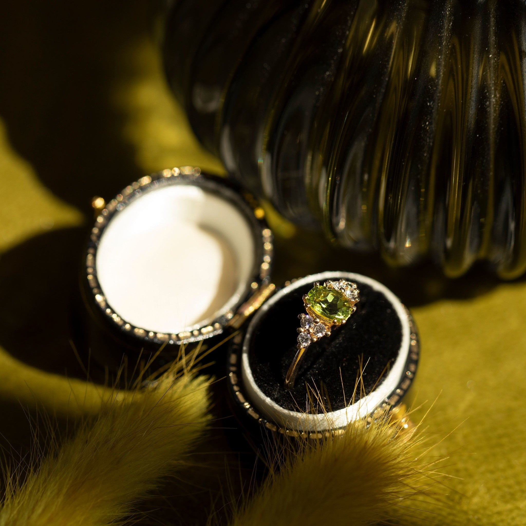 Audrey ring 14 krt - Lime