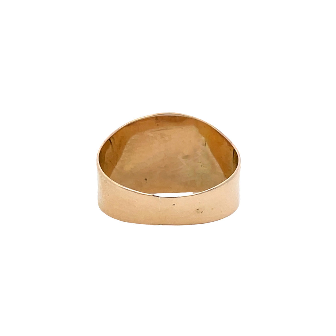14 kt vintage gold ring with tiger's eye