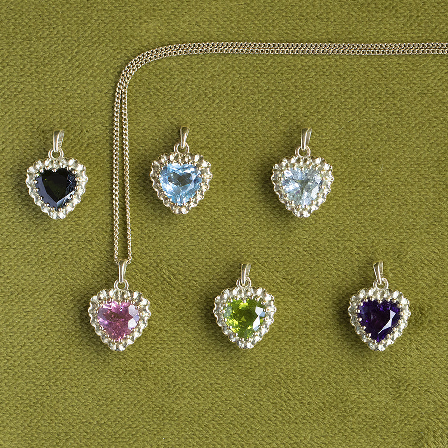 Sophia pendant 14 kt - Aqua