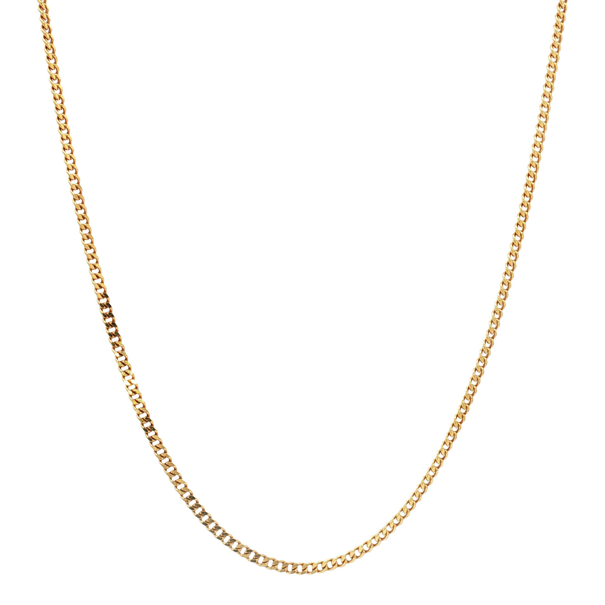 Gouden vintage gourmet collier 14 kt