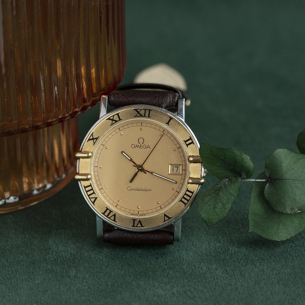 Omega Constellation watch 18 kt/steel
