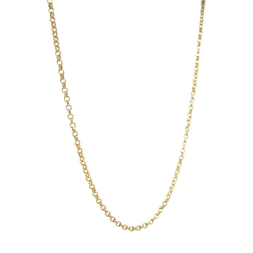 Gouden vintage jasseron collier 14 kt