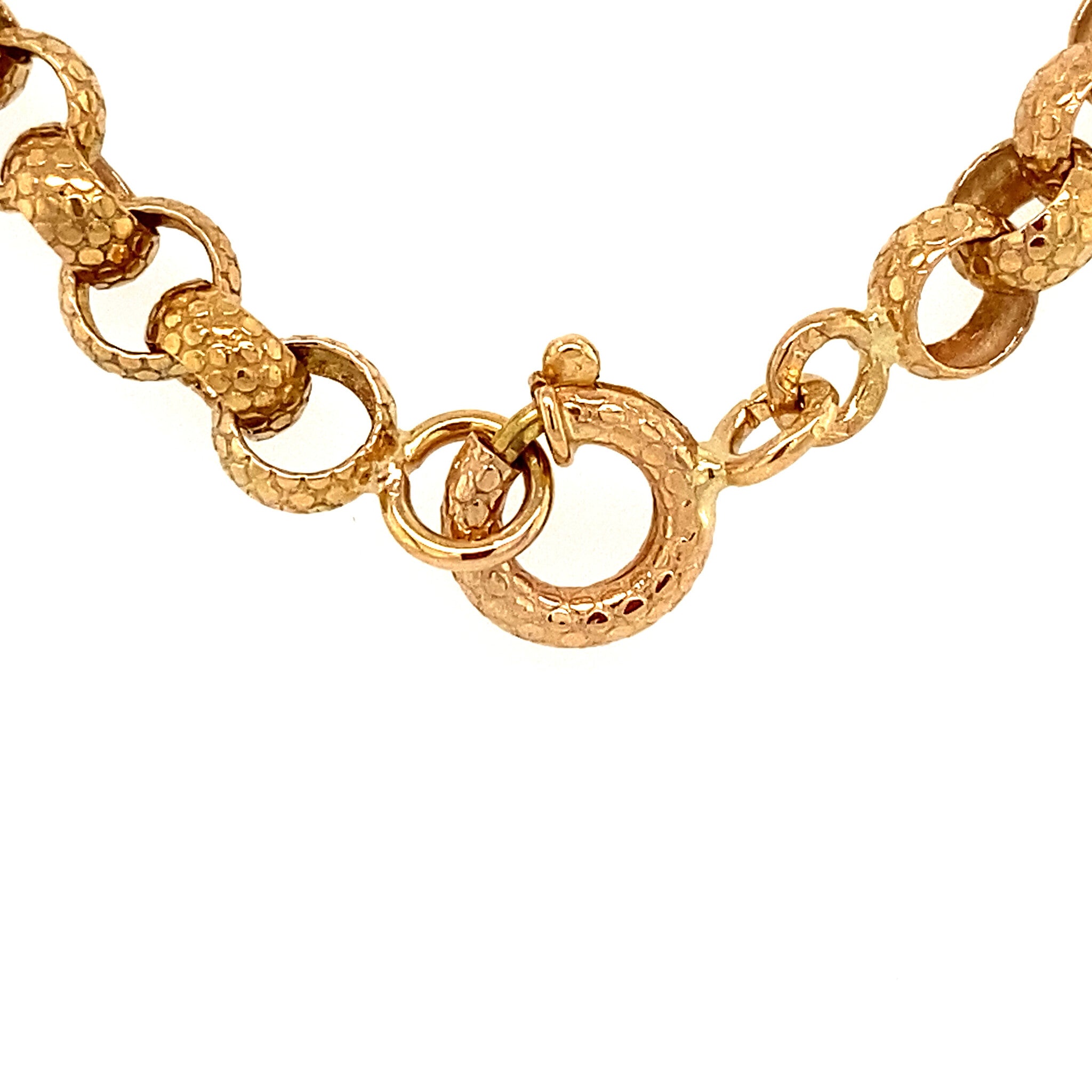 Gouden jasseron collier 18 krt