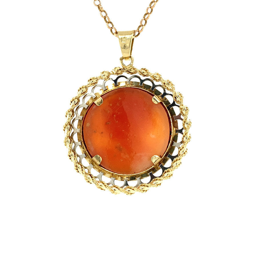 Gouden hanger met camee 14 krt