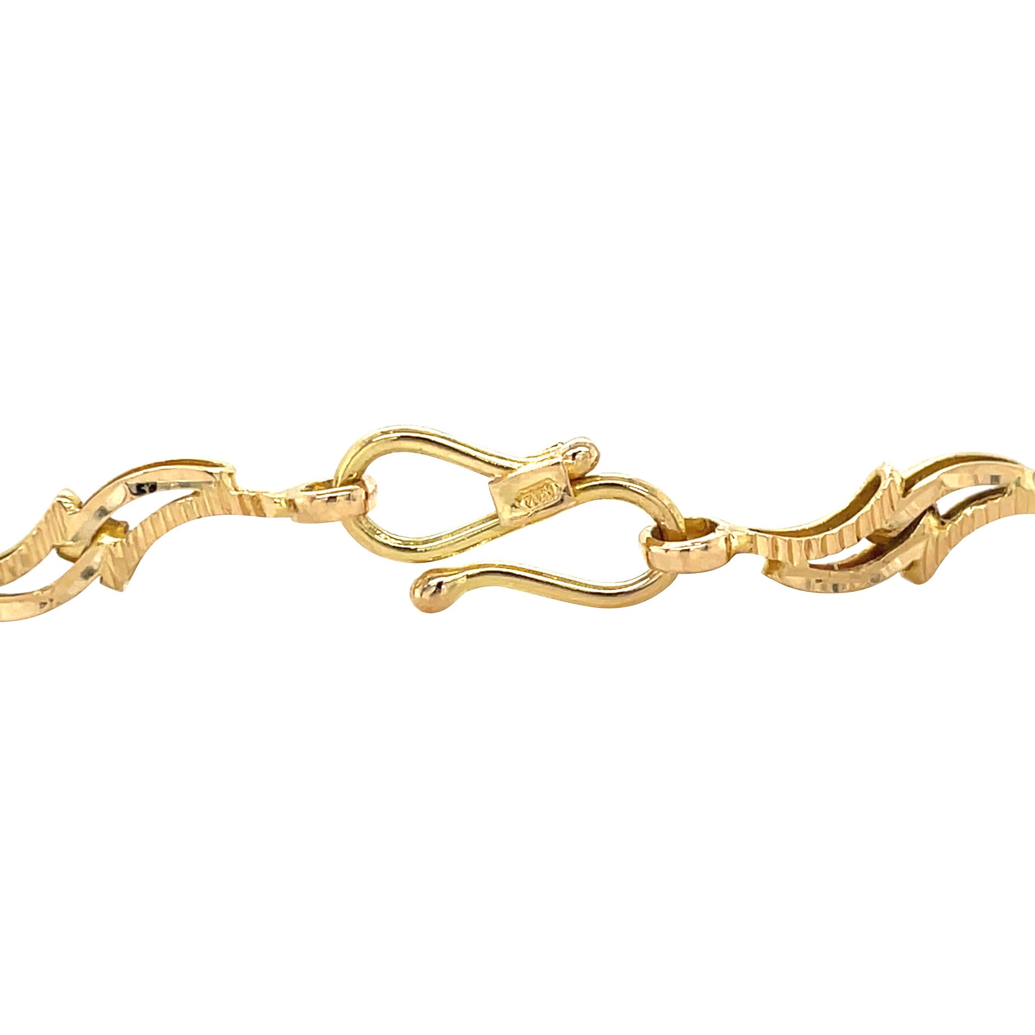 Golden vintage fantasy bracelet 18 kt