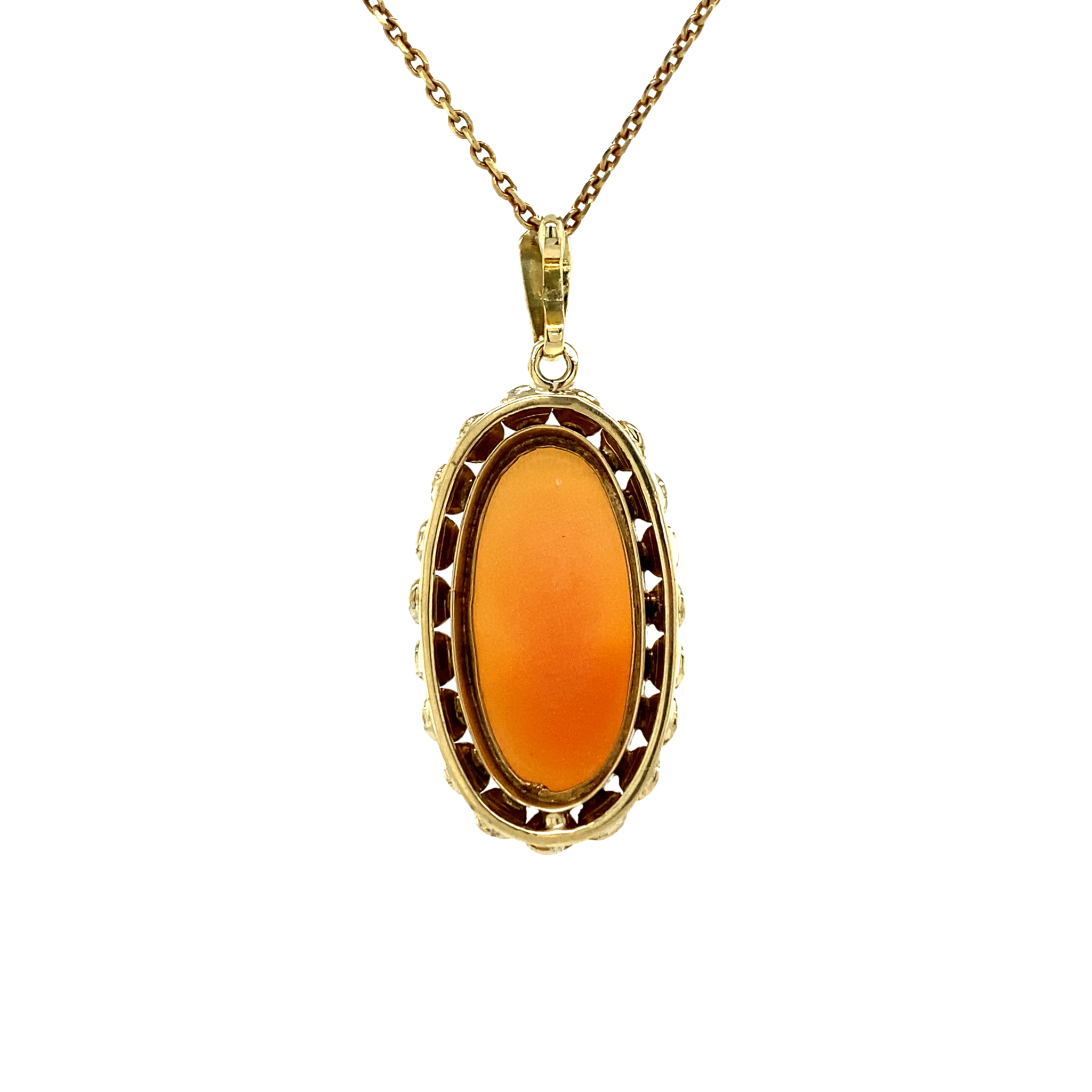 Pendant with cameo 12 kt