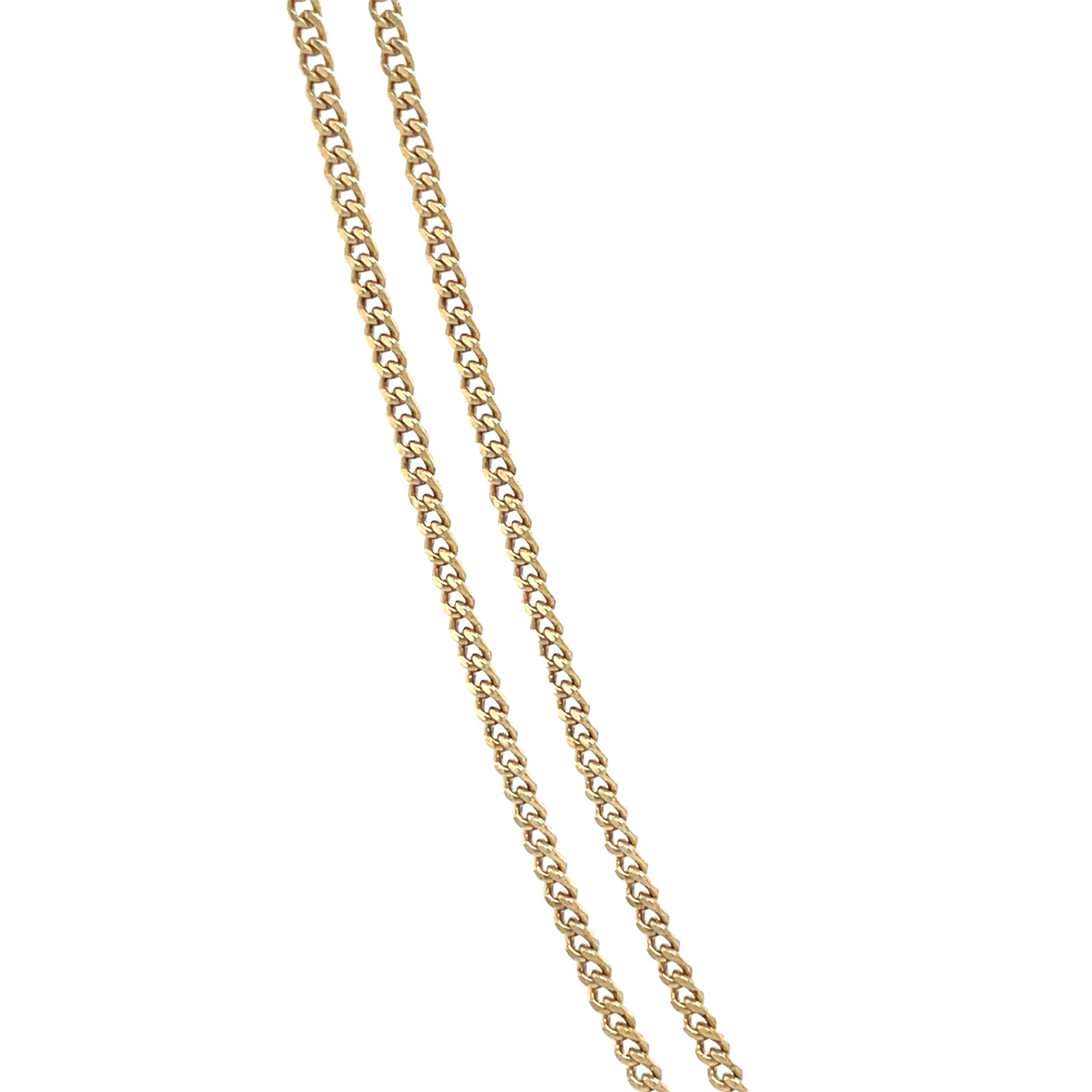 Golden vintage gourmet length necklace 14 kt
