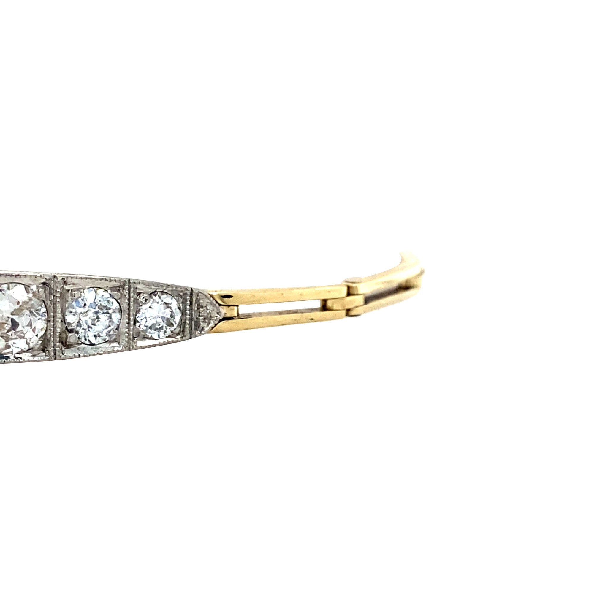 Gold bracelet with diamonds 14 krt