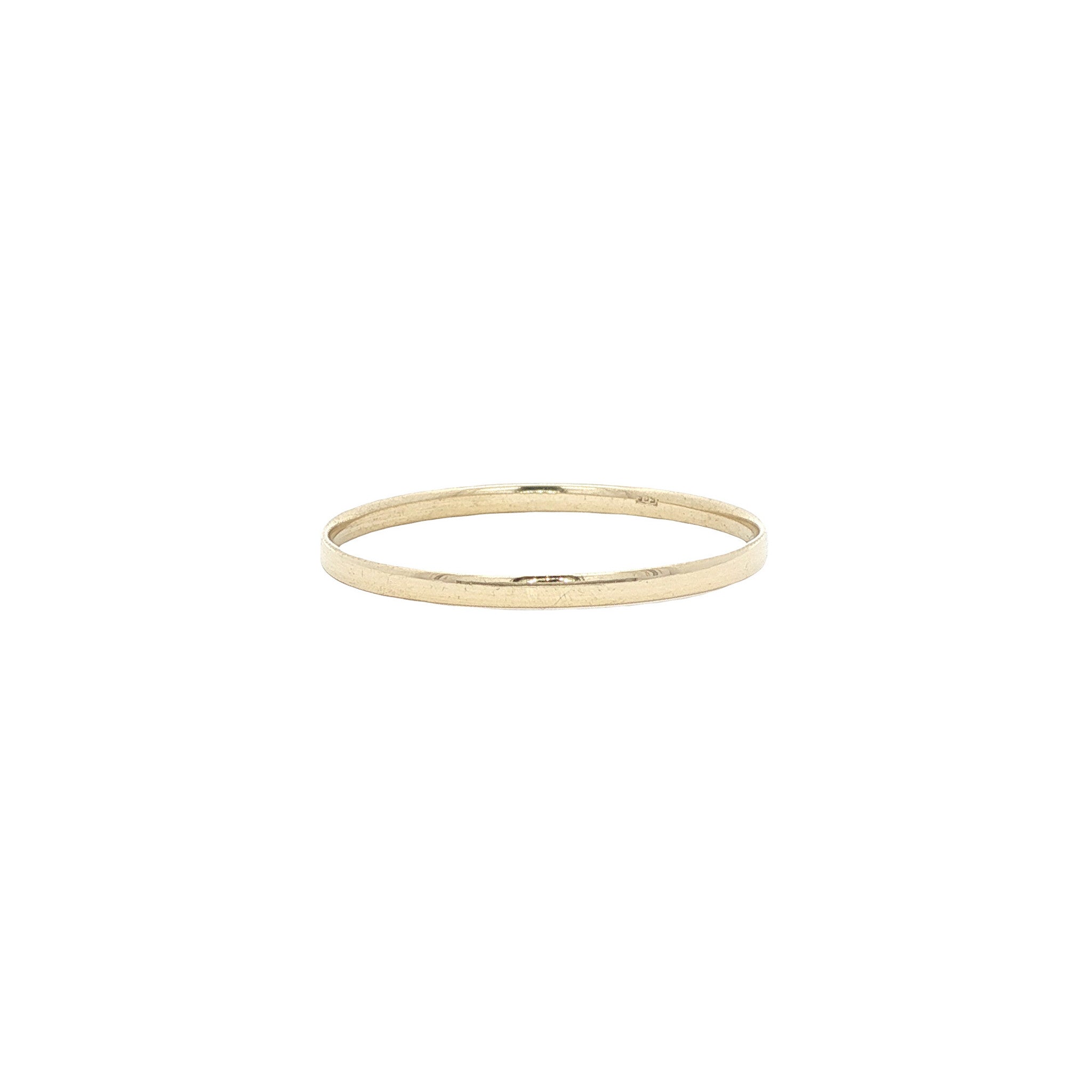 Gouden gladde ring 14 kt