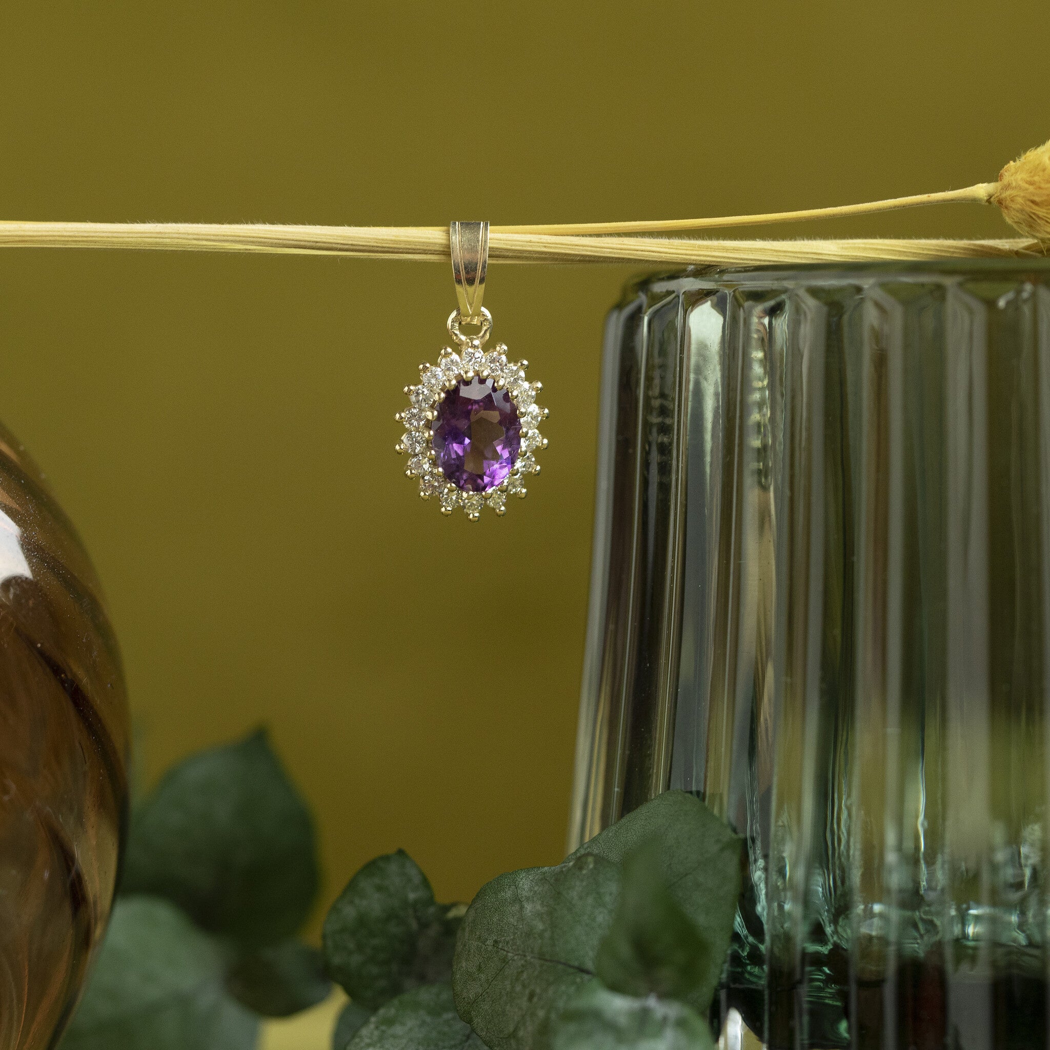 Lady di hanger 14 krt - Violet