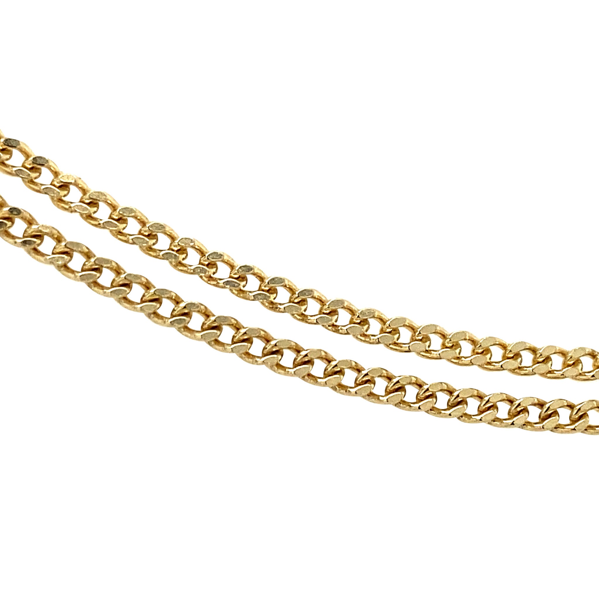 Gouden gourmet lengtecollier 14 krt