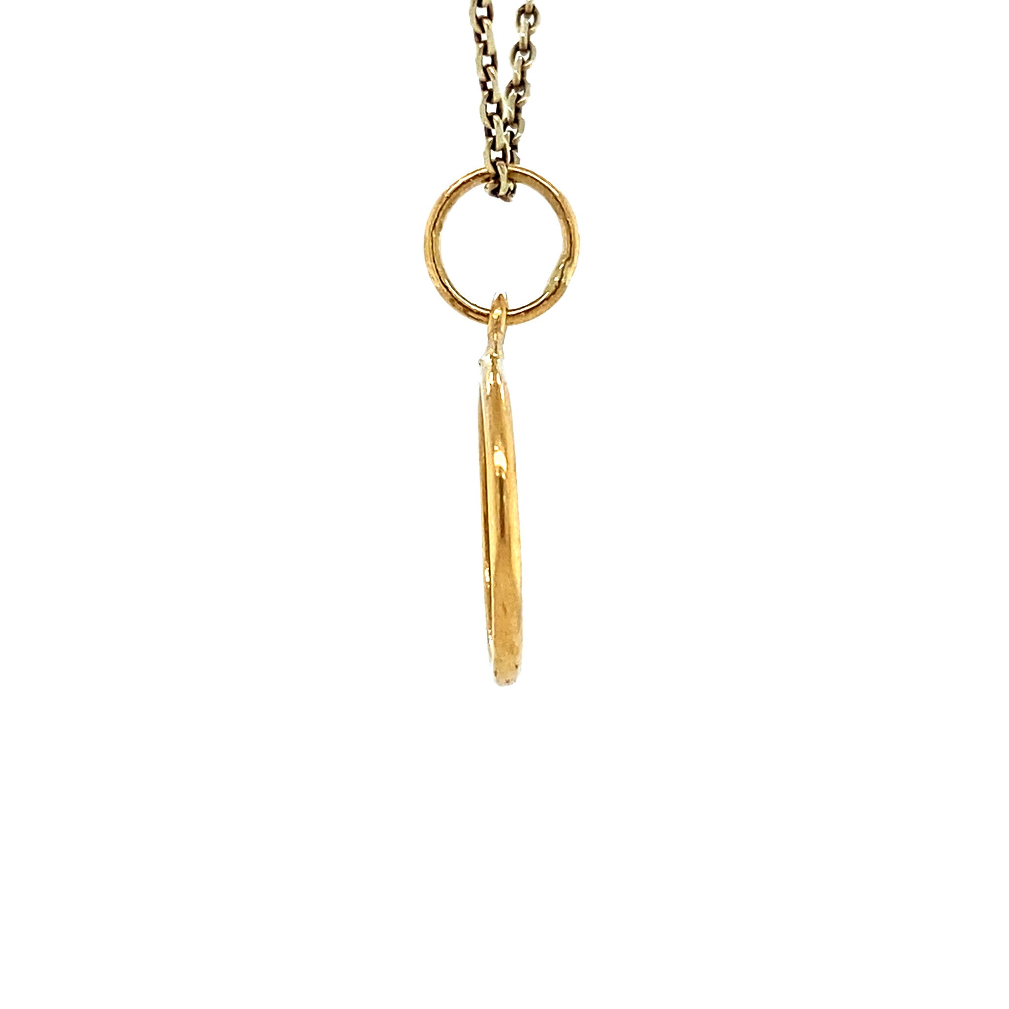 Gouden munt hanger 22 krt