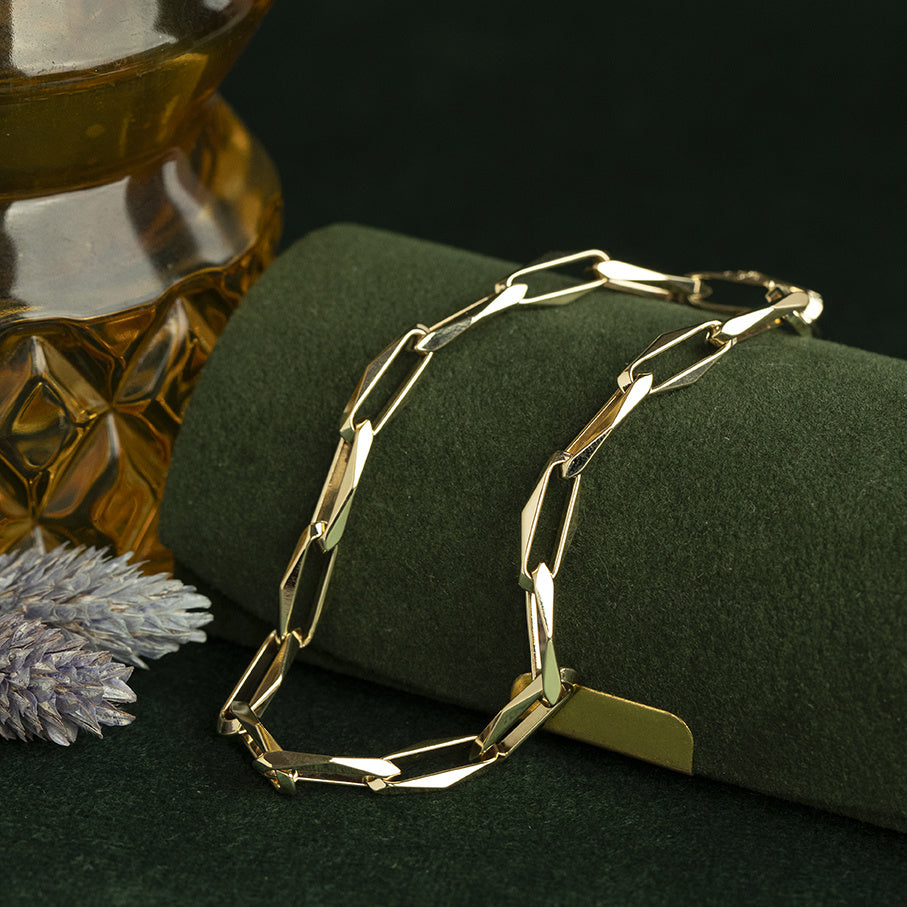 Gouden vintage closed forever armband 14 kt