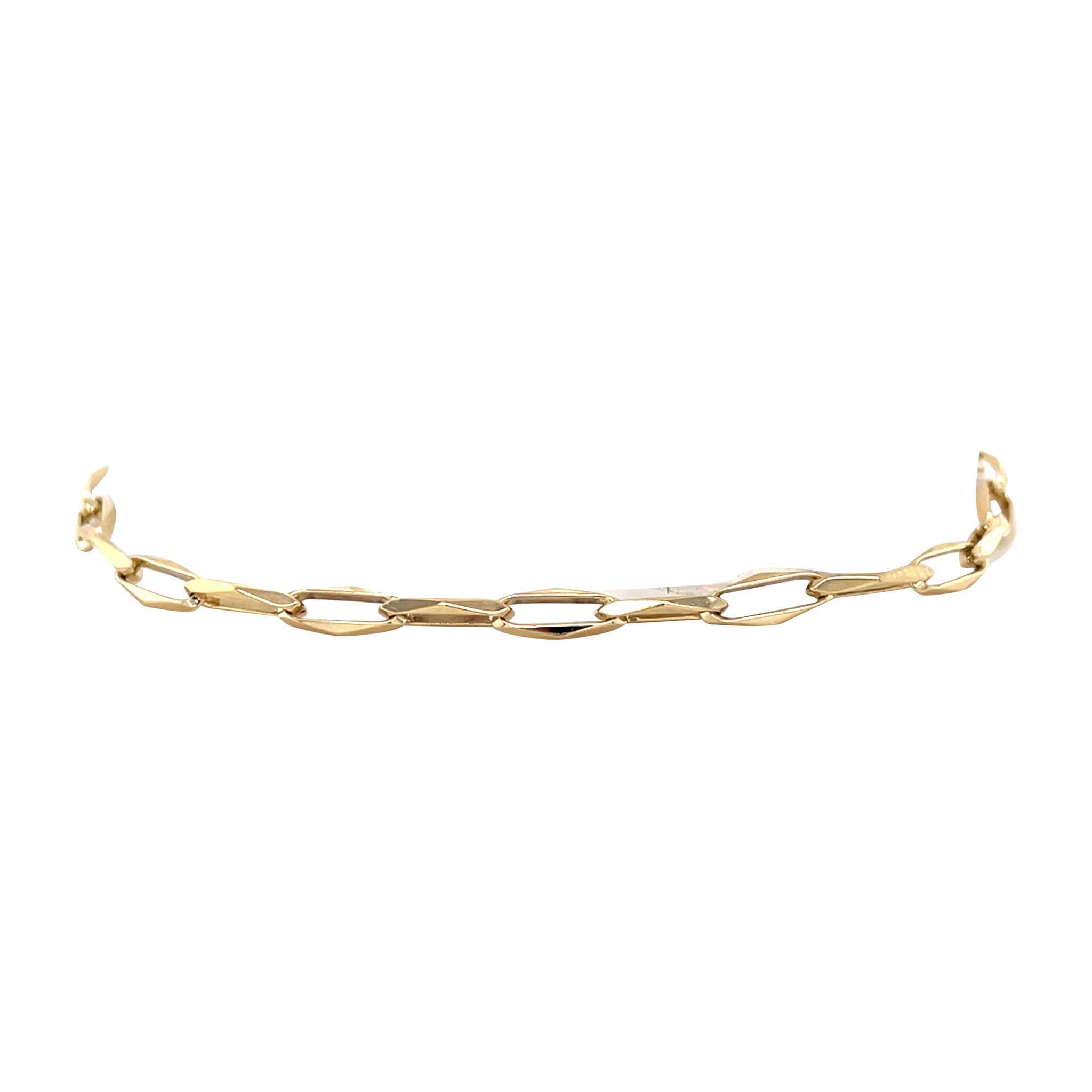 Gouden vintage closed forever armband 14 kt