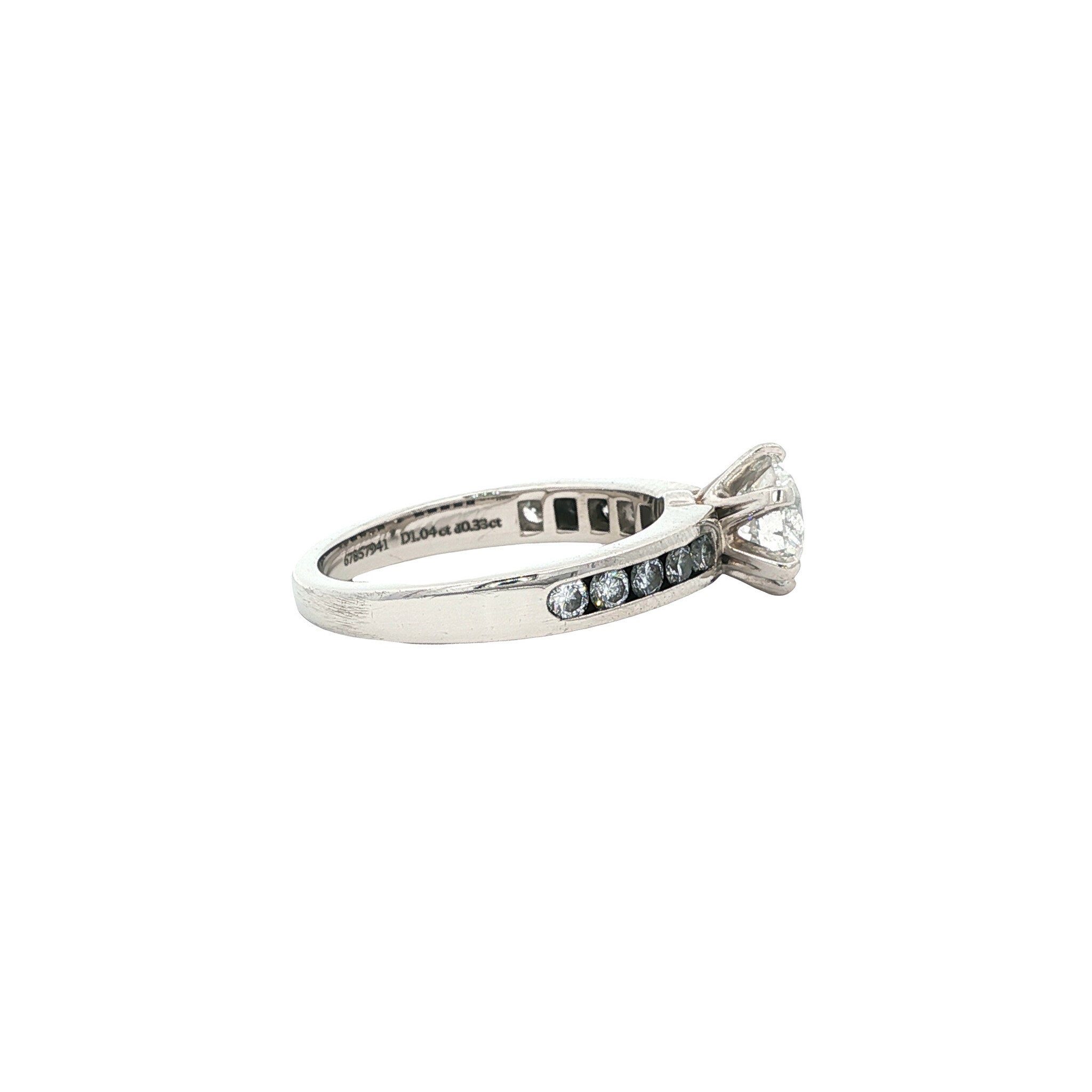 Tiffany & Co. platinum diamond ring 850