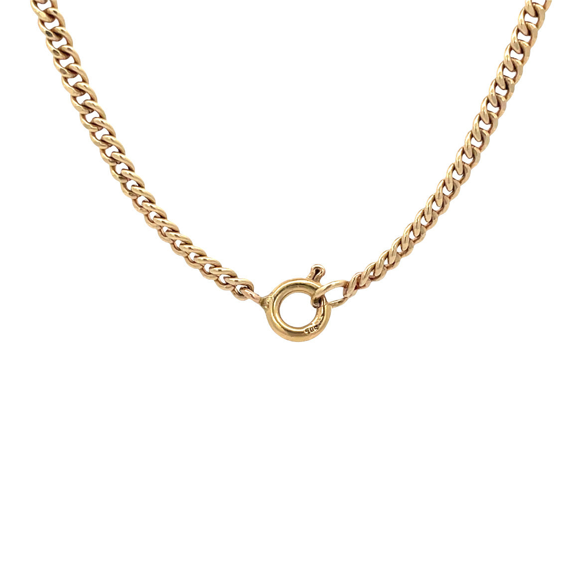 Gold vintage gourmet necklace 14 kt