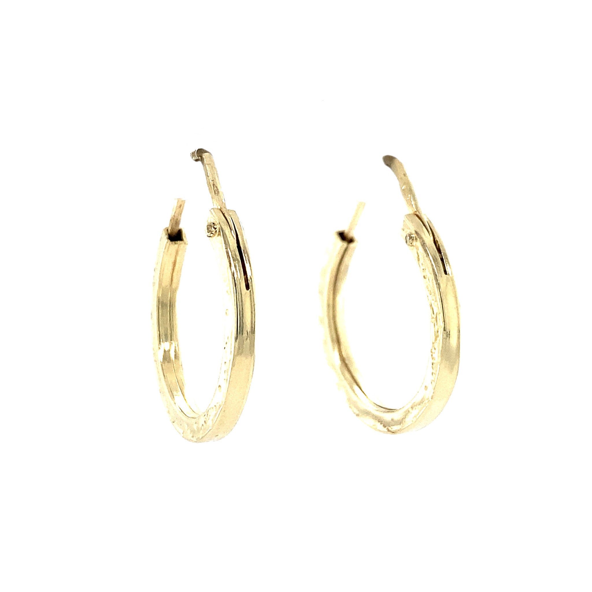 Gouden fantasie oorringen 14 krt
