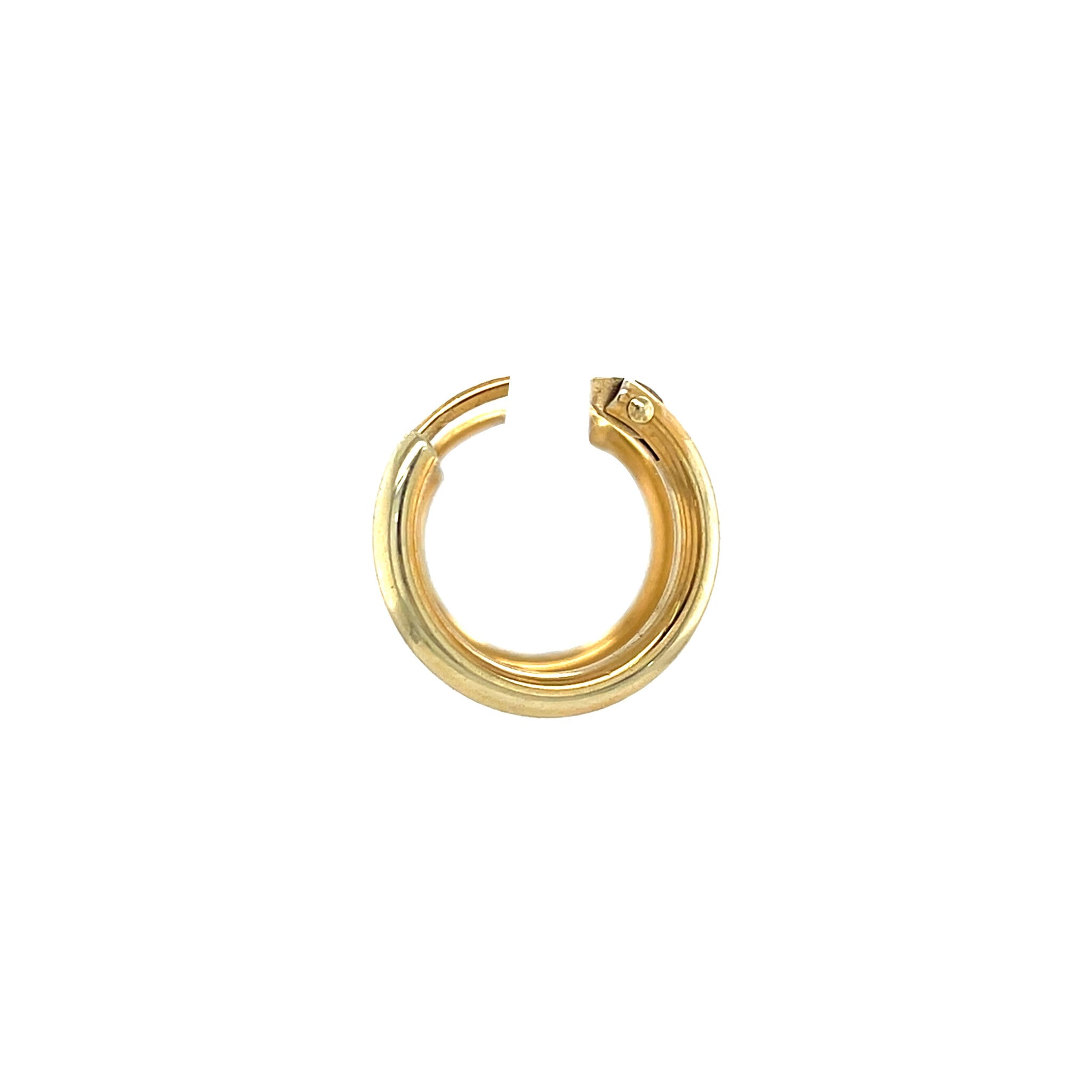 Gouden vintage oorringen mini 18 krt