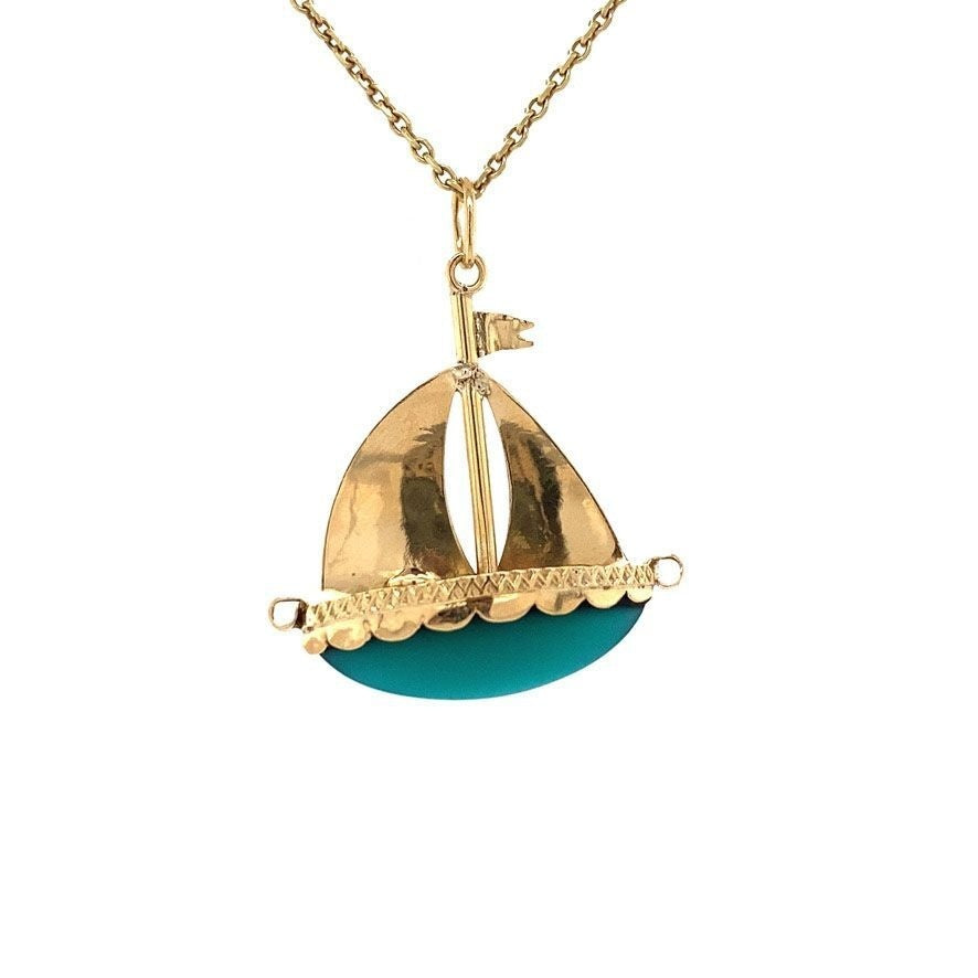 Gouden boot hanger 14 krt