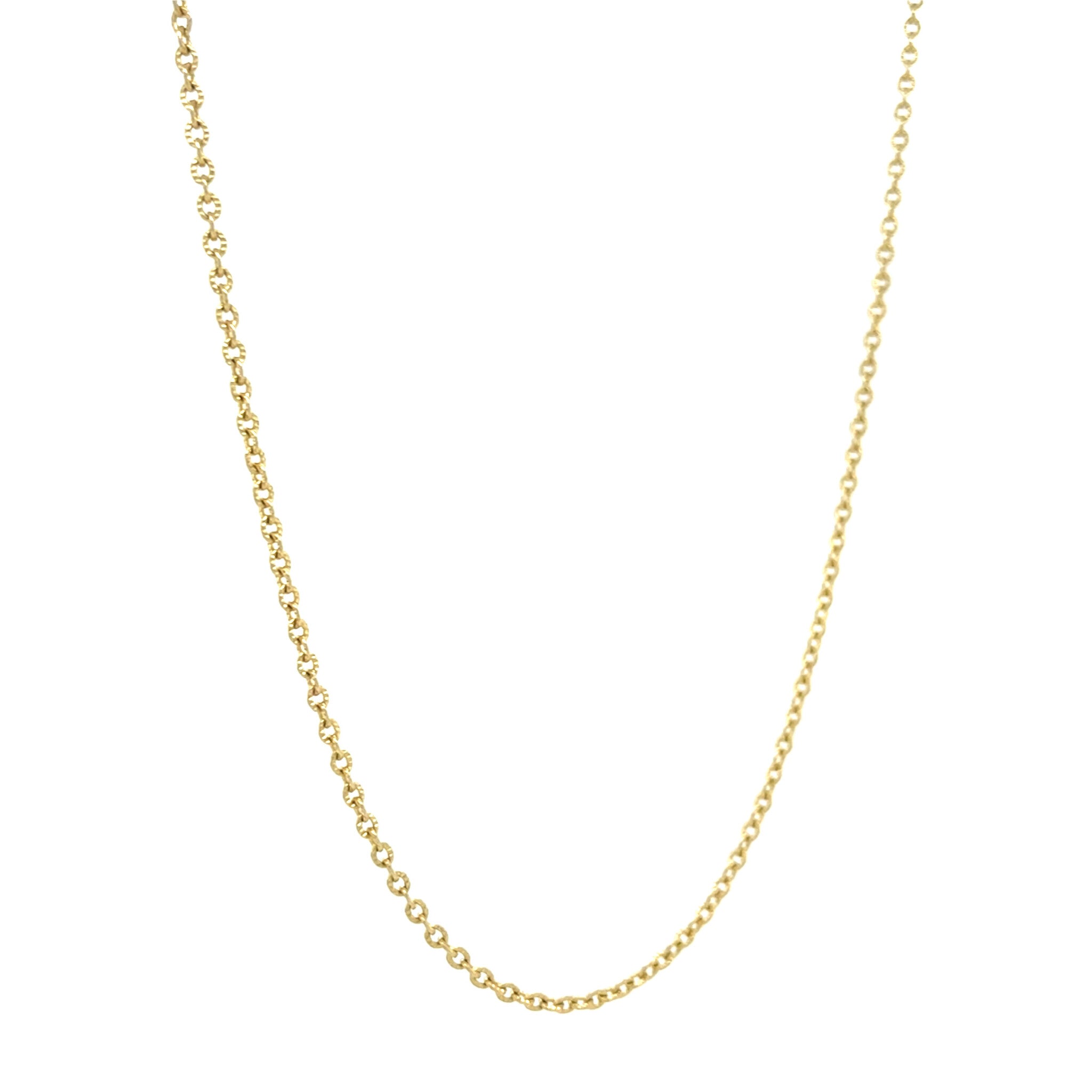 Gouden vintage anker collier 14 krt
