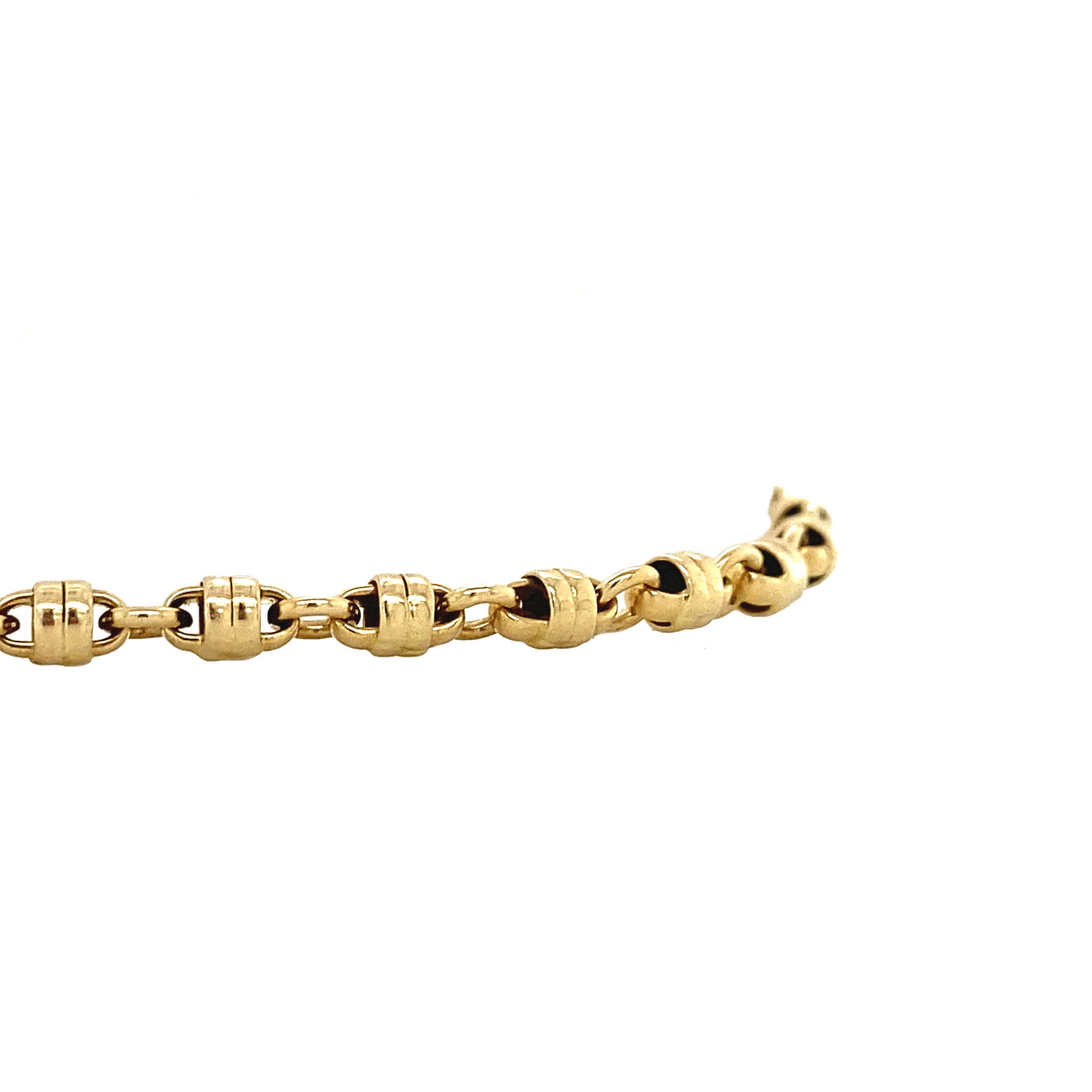 Gouden fantasie armband 14 krt