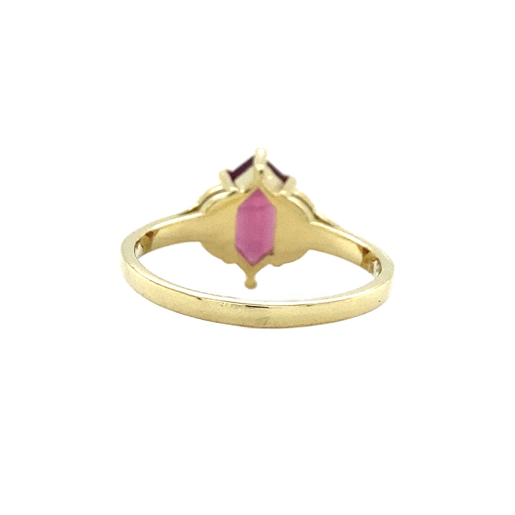 Brigitte ring 14 krt - Lavender Love