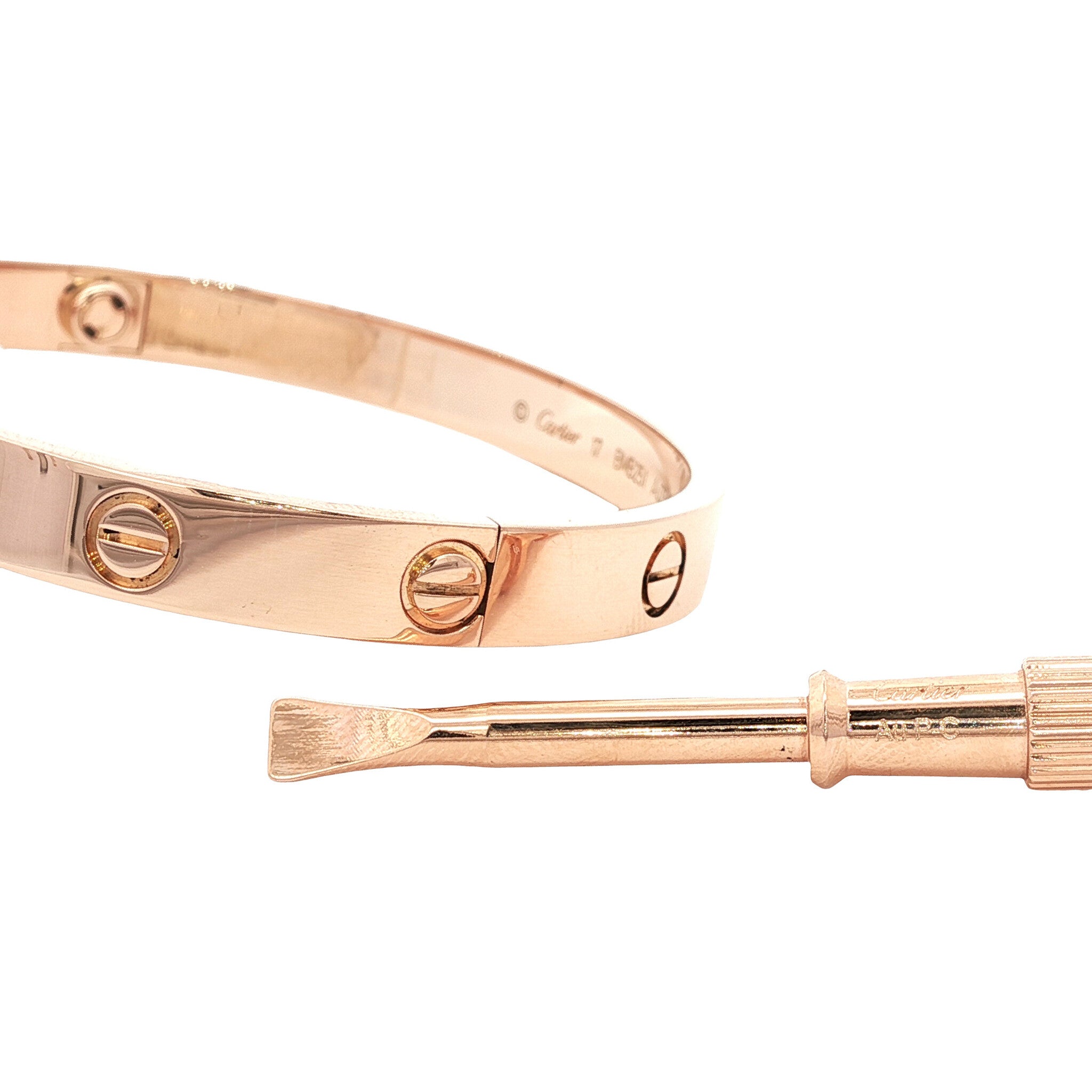 Roségouden vintage Cartier LOVE armband 18 kt