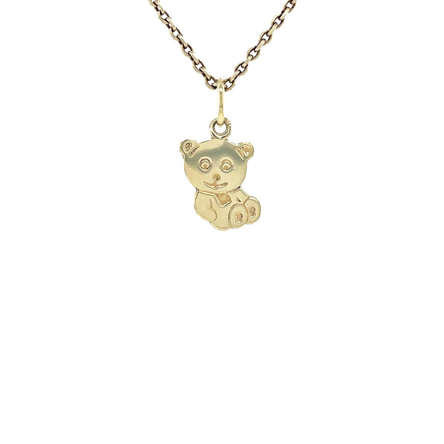 Gouden vintage beer hanger 14 krt