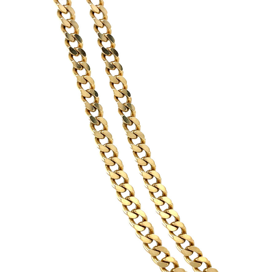 Vintage gold gourmet necklace 14 kt