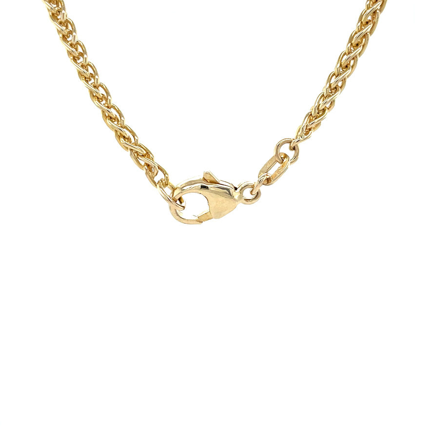 Gouden vintage vossenstaart collier 14 kt