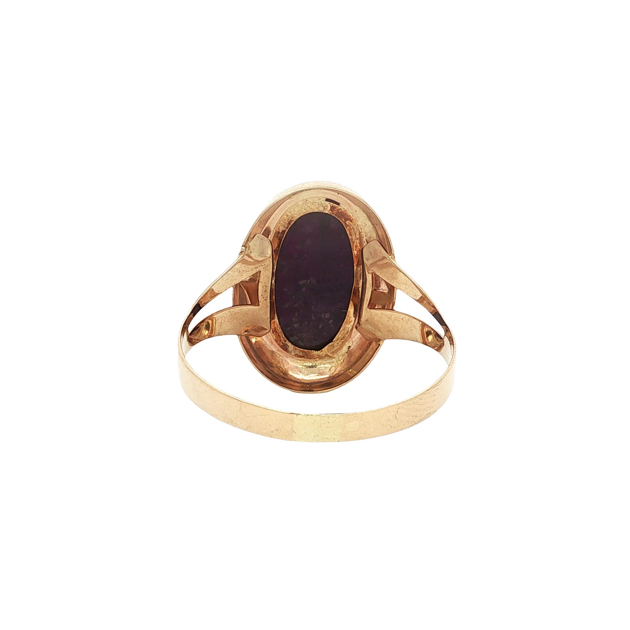 Gold vintage ring with sugilite 14 kt