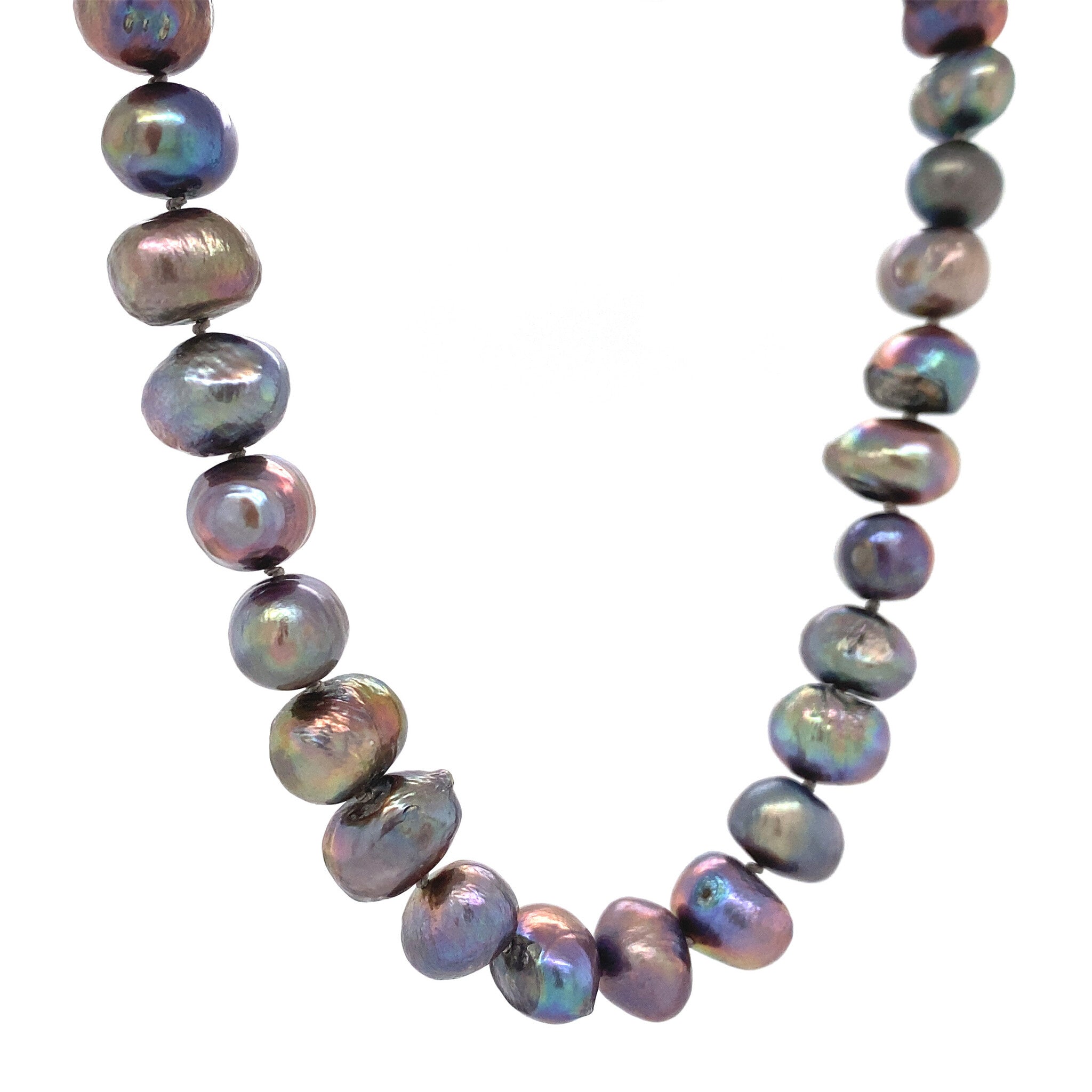 Parel collier met gouden sluiting 14 krt