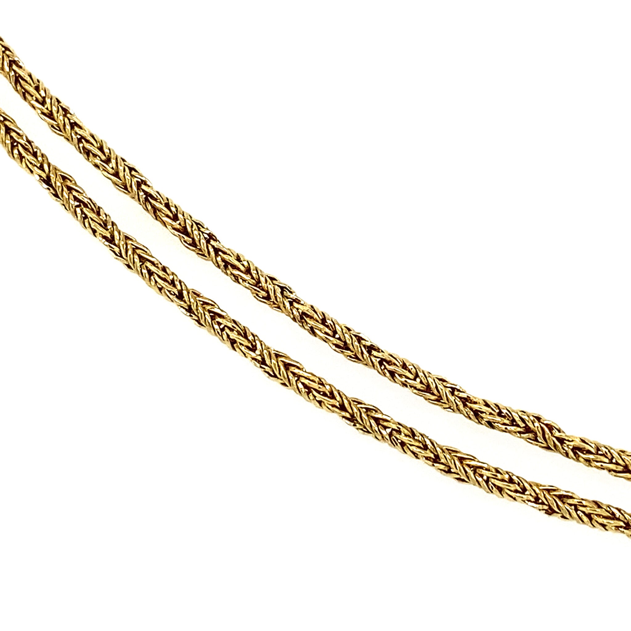 Gouden collier Chopard met Happy Diamonds hanger 43 cm 18 krt