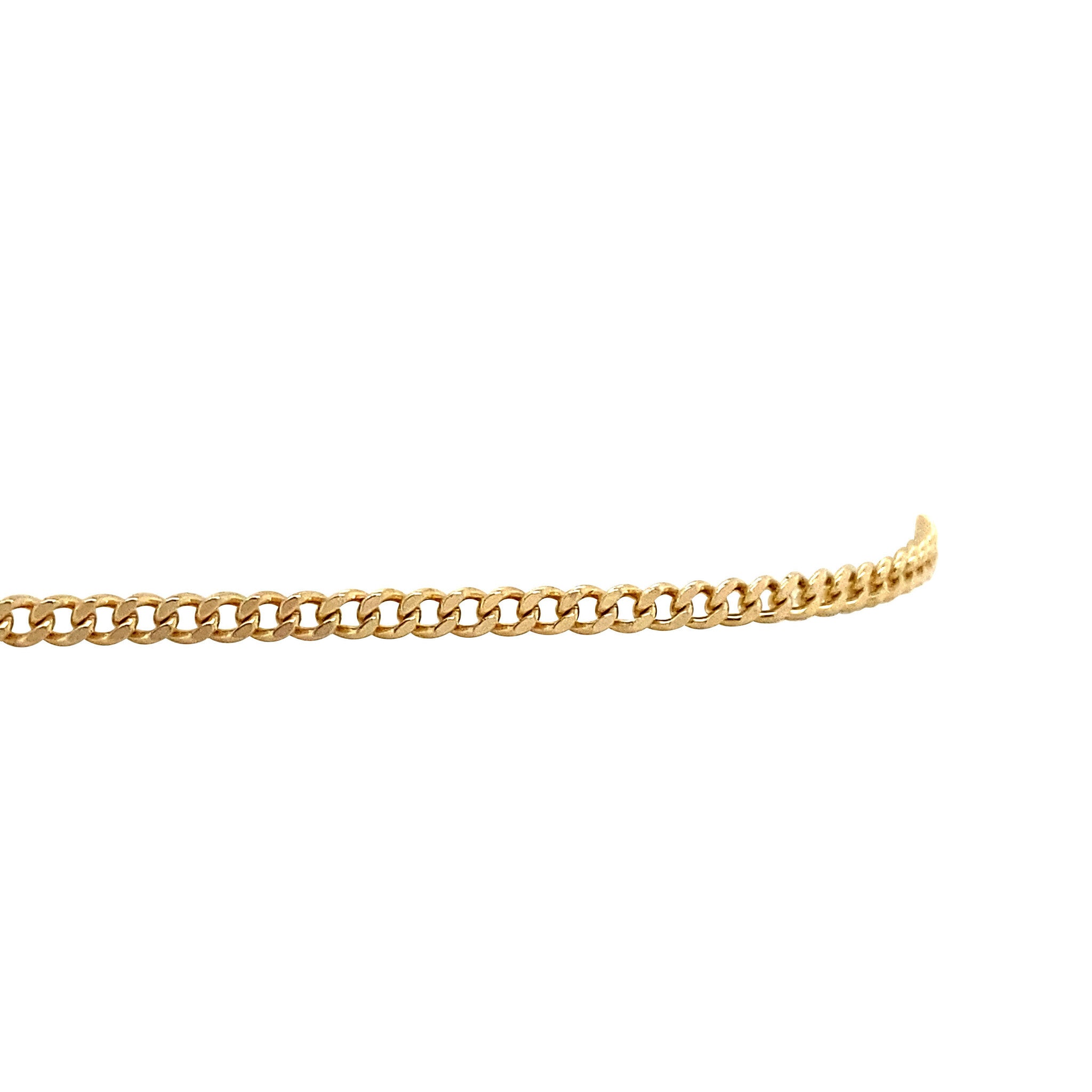 Gouden armband gourmet 19.5 cm 14 krt