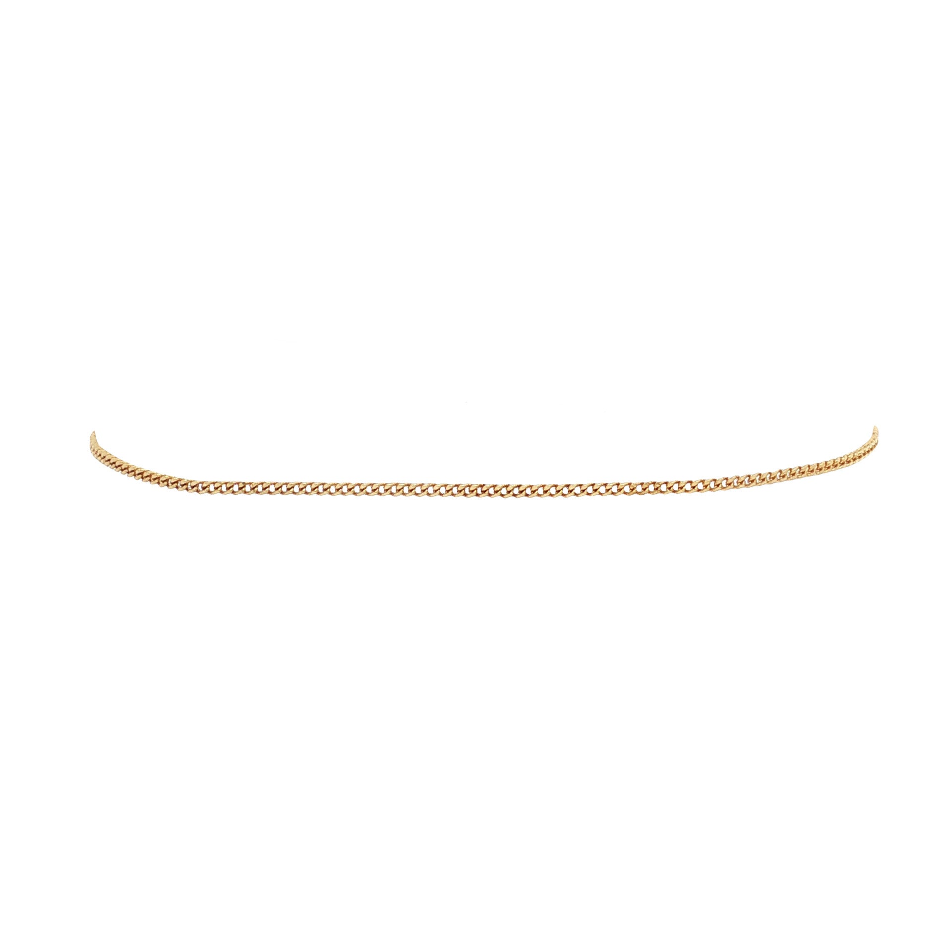 Gouden vintage gourmet armband 14 kt