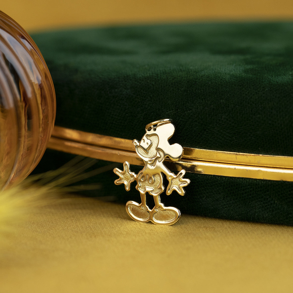 Gouden Mickey Mouse hanger 14 krt