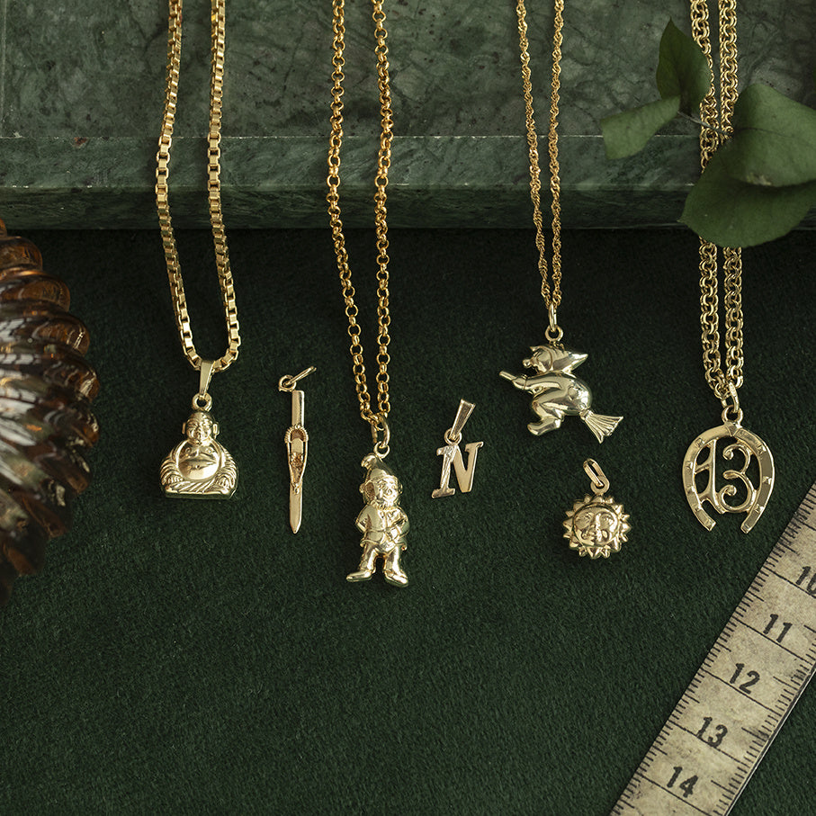 Gouden vintage venetiaan collier 14 kt