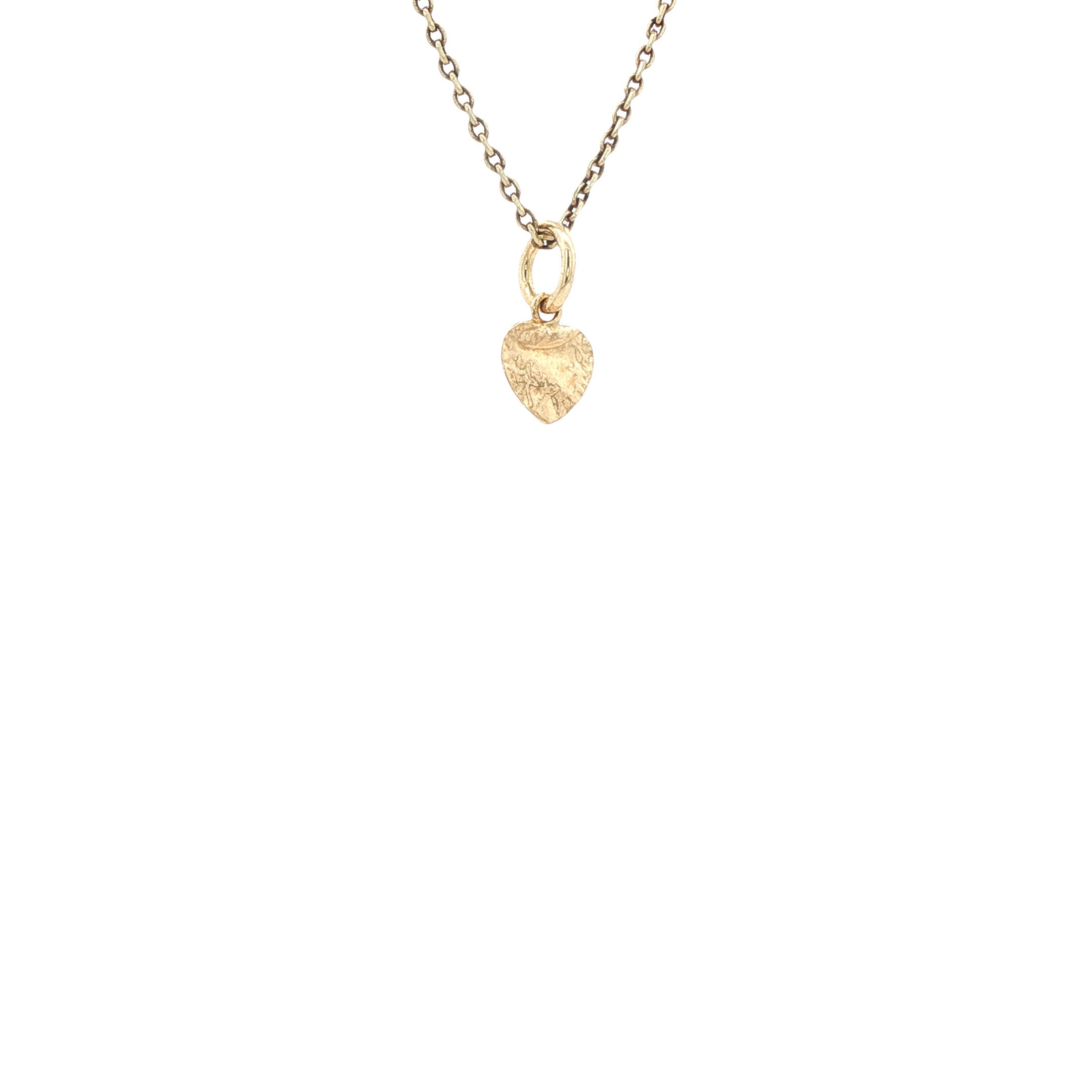 Vintage gold heart pendant 14 kt