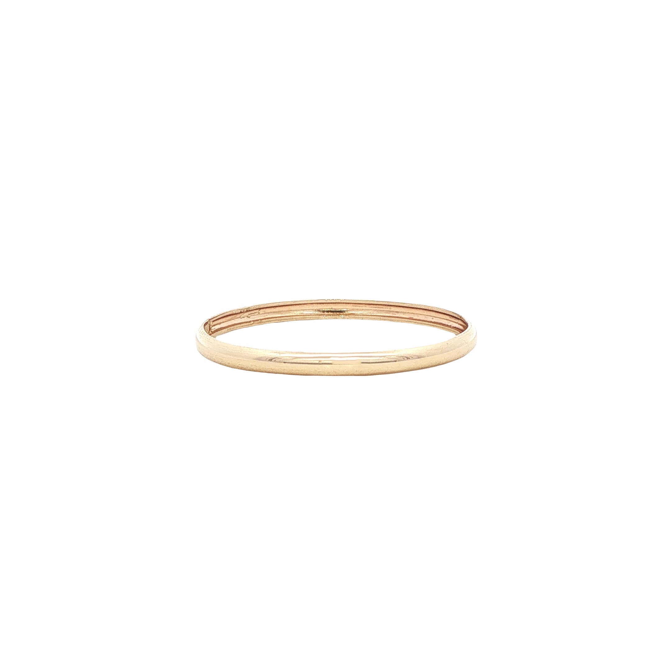 Gouden vintage gladde ring 14 kt